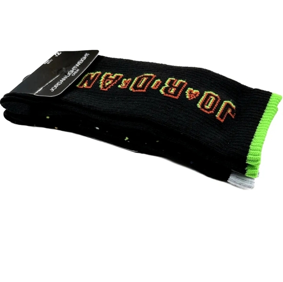 NWT Boy's Jordan Slime Vortex 2 Pack Crew Socks - Picture 6 of 12